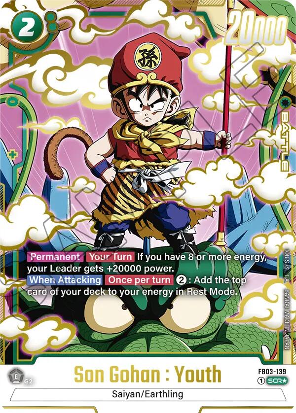 Son Gohan : Youth - FB03-139 (Alternate Art) [FB03 - FB03-139]