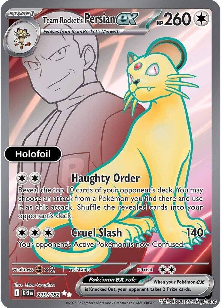 Team Rocket's Persian ex - 219/182 [DRI]