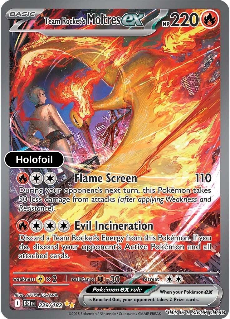 Team Rocket's Moltres ex - 229/182 [DRI]
