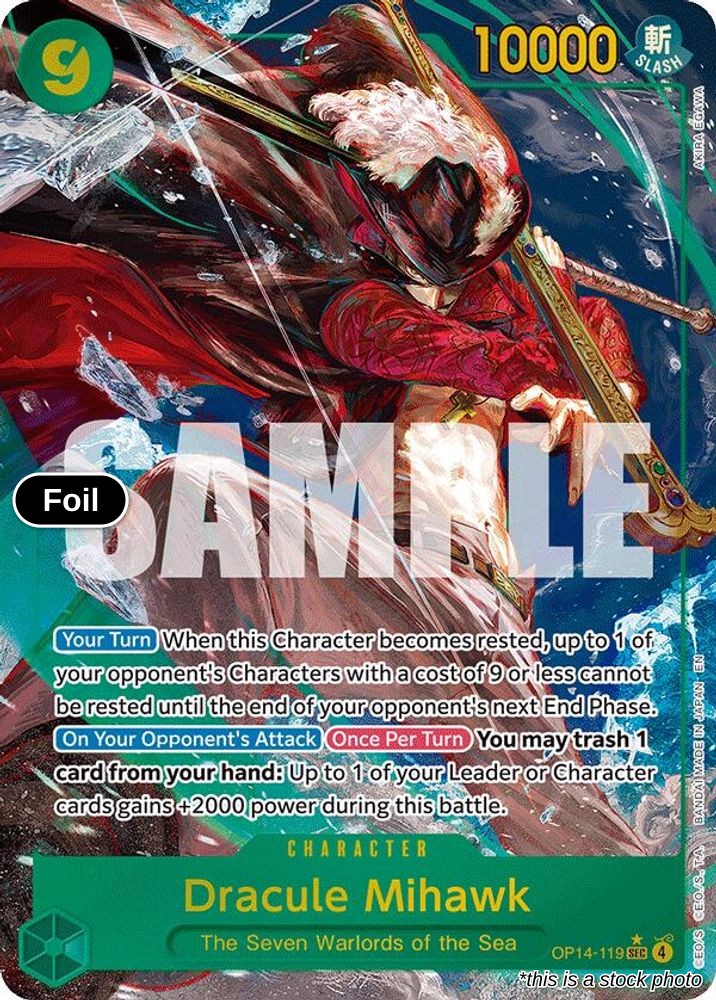 Dracule Mihawk - OP14-119 (Alternate Art)
