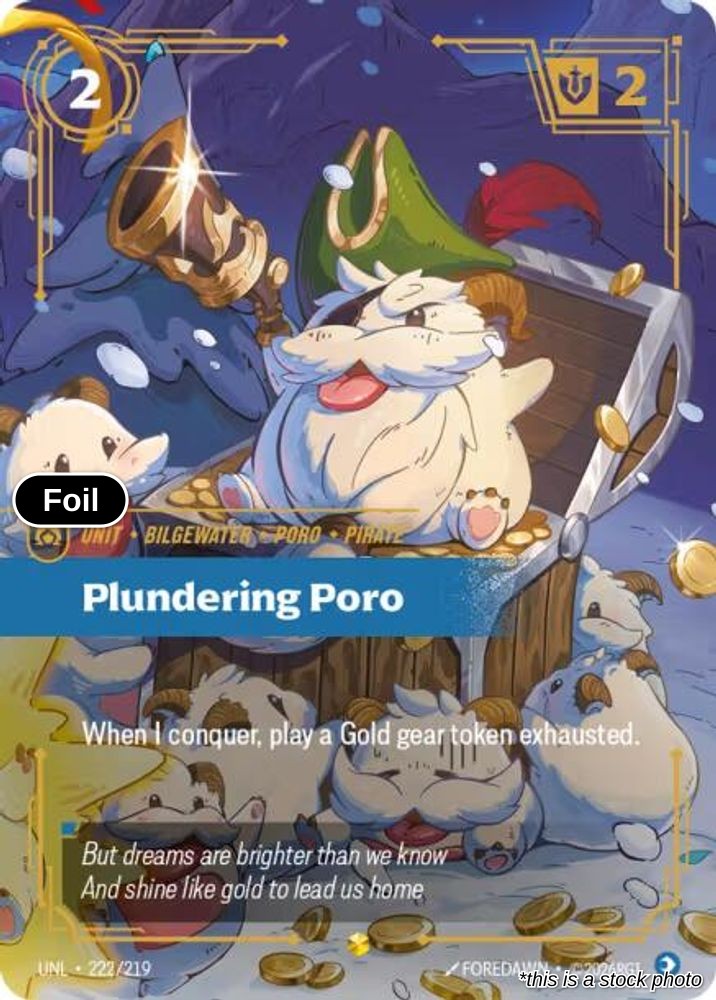 Plundering Poro (Overnumbered)